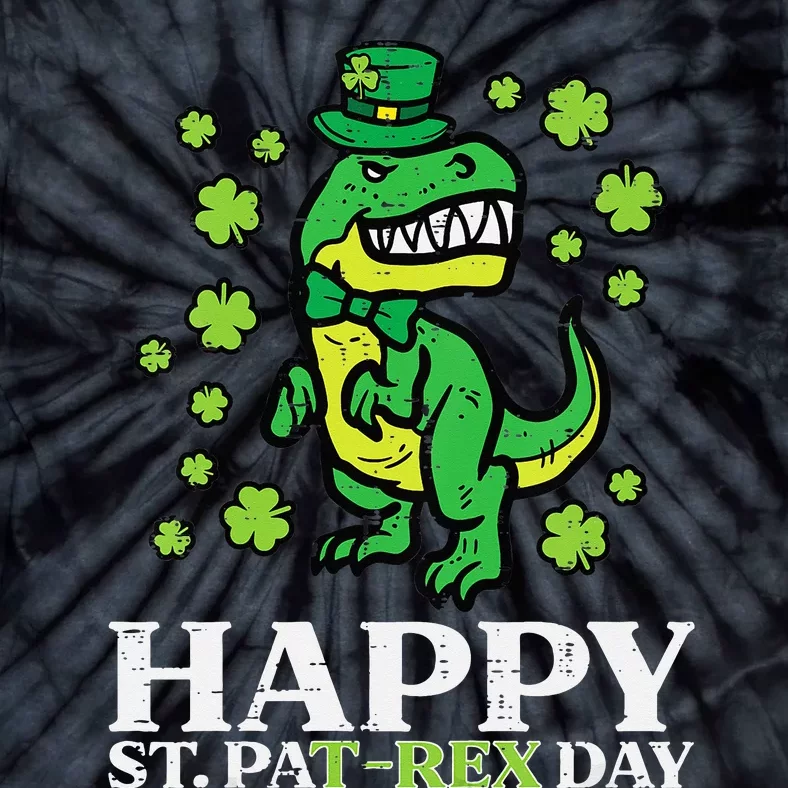 Happy St Pat Rex Day cutes St Patricks Dinosaur Tie-Dye T-Shirt