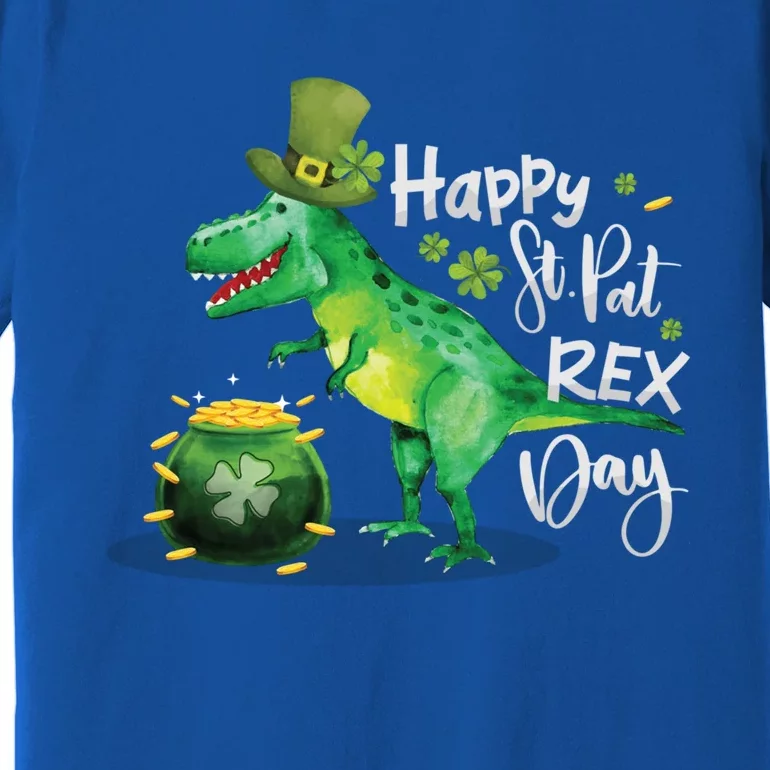 Happy St Pat Rex Day St Patrick's Day Dinosaur Gift Premium T-Shirt