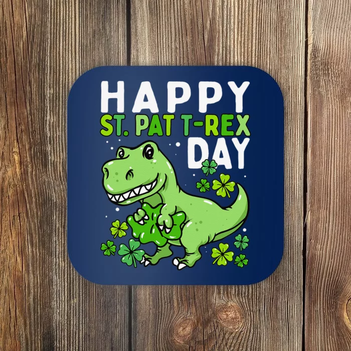 Happy St Patrex Day Dinosaur St Patrick's Day Coaster