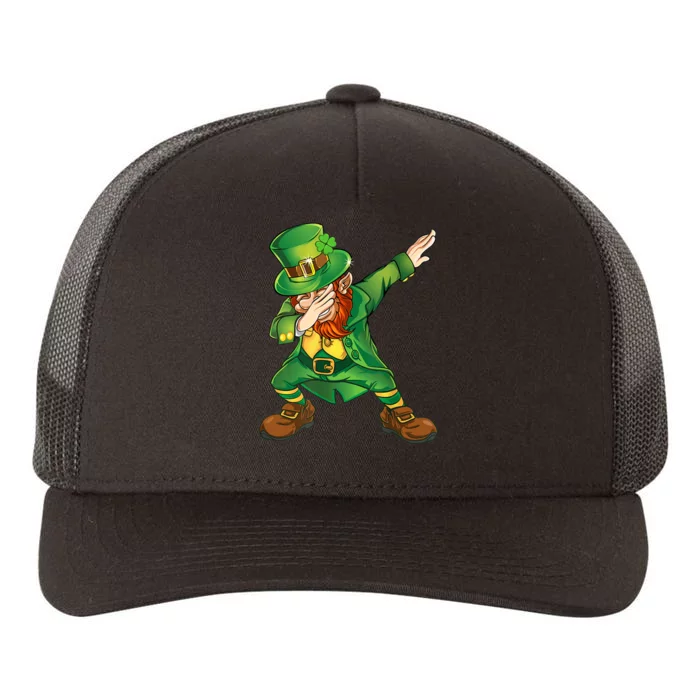 Happy St Patricks Day Dabbing Leprechaun Yupoong Adult 5-Panel Trucker Hat