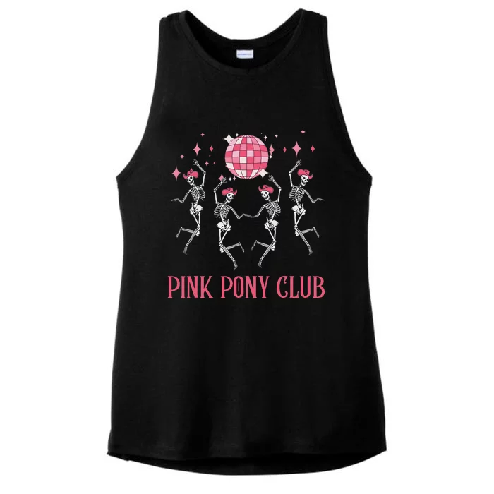 Halloween Skeleton Pin.K Pony Club Cow Western Birthday Ladies Tri-Blend Wicking Tank