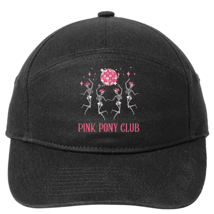 Halloween Skeleton Pin.K Pony Club Cow Western Birthday 7-Panel Snapback Hat