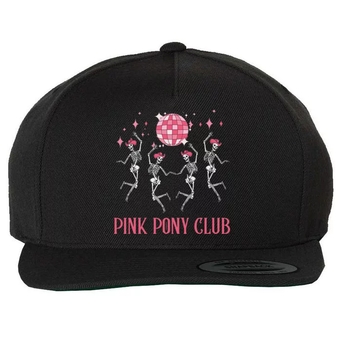 Halloween Skeleton Pin.K Pony Club Cow Western Birthday Wool Snapback Cap