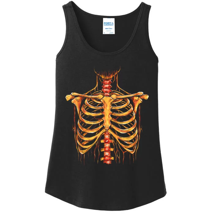 Halloween Scary Pumpkin Spooky Horror Party Costume Ladies Essential Tank