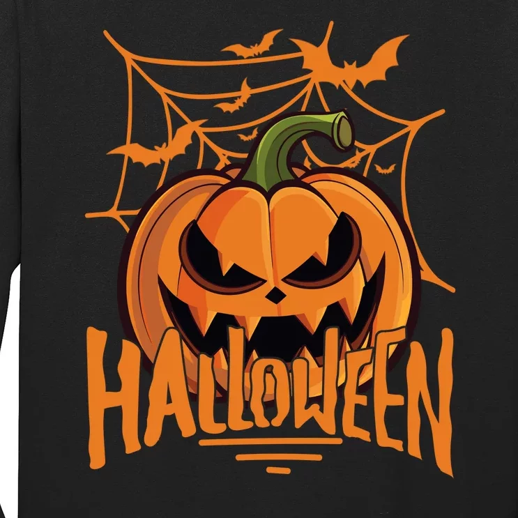 Halloween Spooky Pumpkin Long Sleeve Shirt