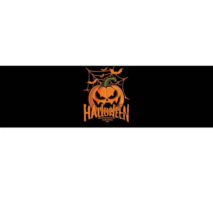 Halloween Spooky Pumpkin Bumper Sticker