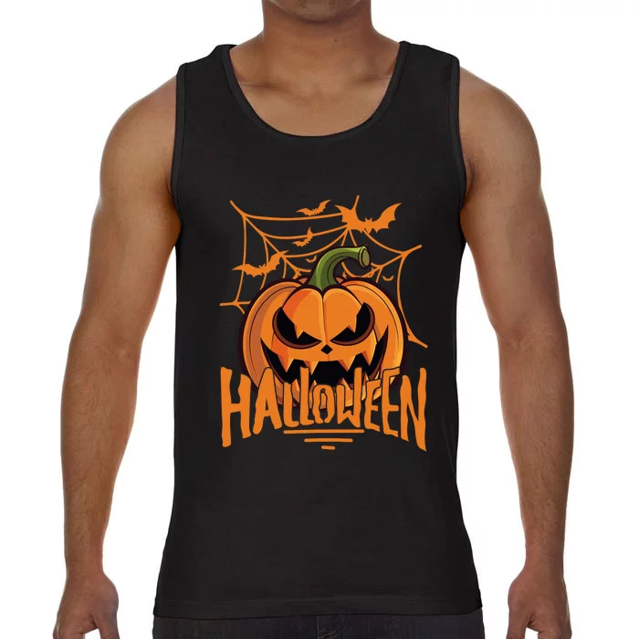 Halloween Spooky Pumpkin Comfort Colors® Tank Top