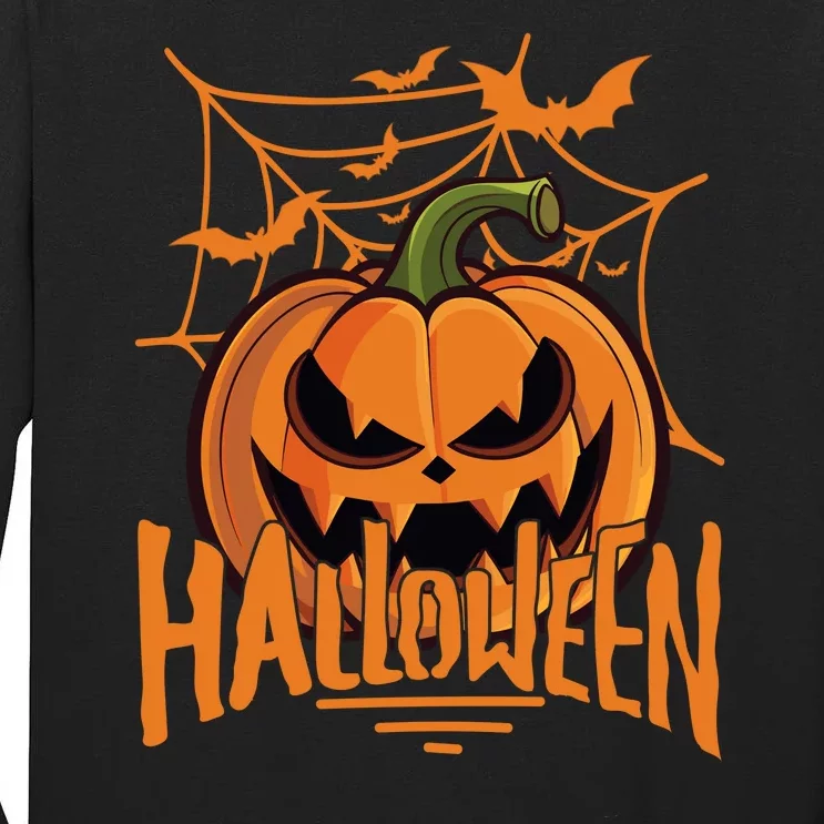 Halloween Spooky Pumpkin Tall Long Sleeve T-Shirt