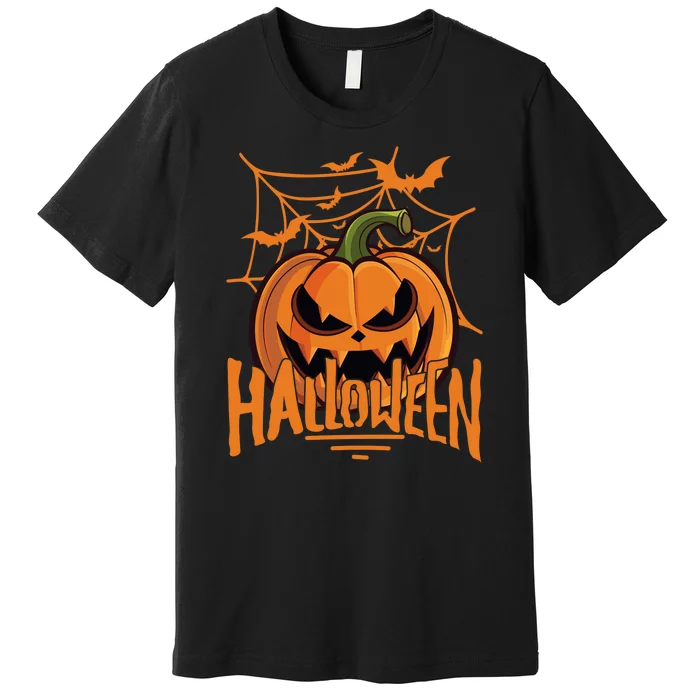 Halloween Spooky Pumpkin Premium T-Shirt