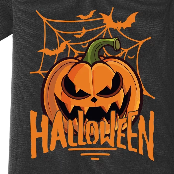 Halloween Spooky Pumpkin Baby Bodysuit