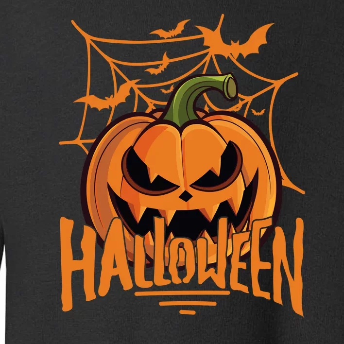 Halloween Spooky Pumpkin Toddler Sweatshirt