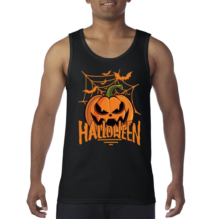 Halloween Spooky Pumpkin Tank Top