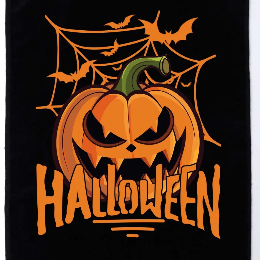 Halloween Spooky Pumpkin Platinum Collection Golf Towel