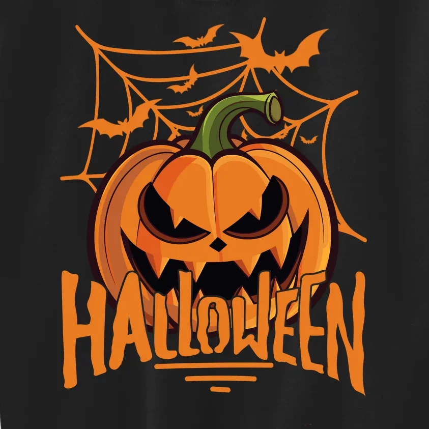 Halloween Spooky Pumpkin Kids Sweatshirt