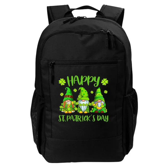 Happy St Patrick's Day Three Gnome Irish Shamrock Leprechaun Daily Commute Backpack