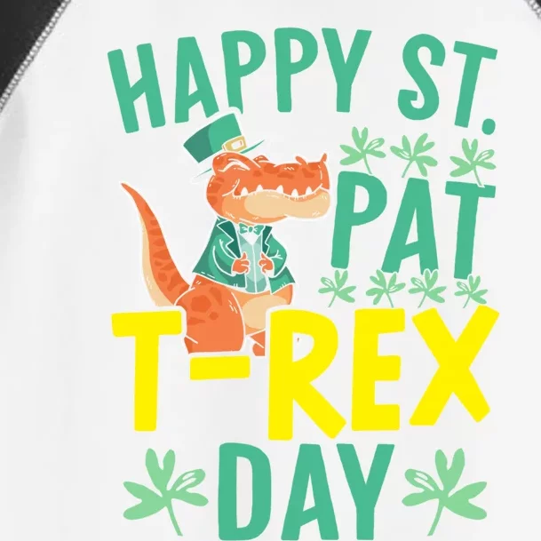 Happy St Pat Tgiftrex Day St Patricks Saint Pattys Dinosaur Cool Gift Toddler Fine Jersey T-Shirt