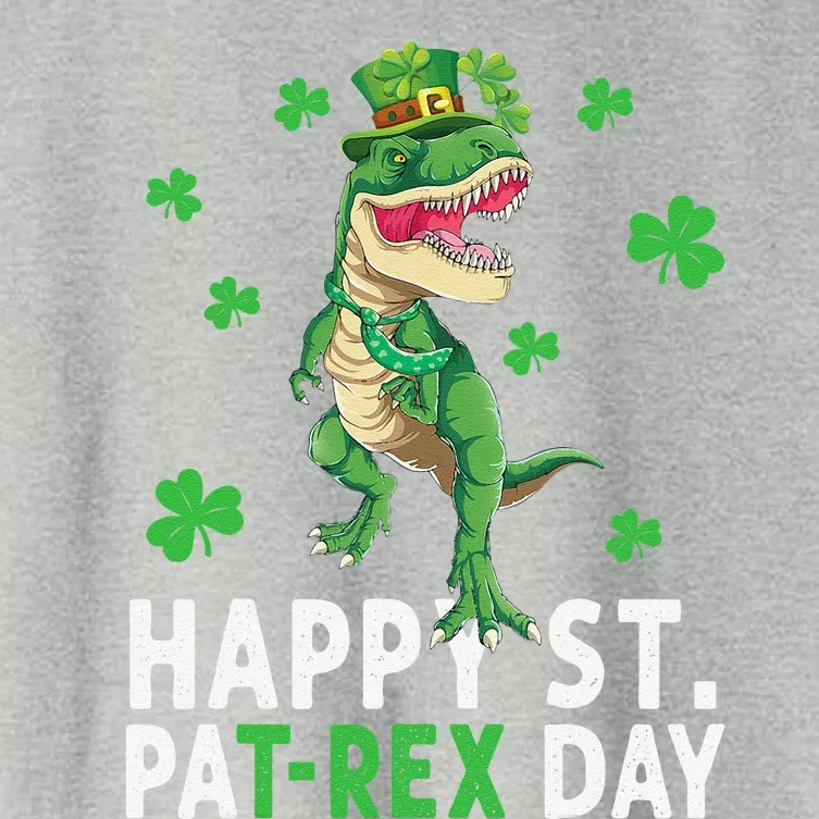 Happy St PatRex Saint Patrick's Day Dinosaurs Women's Crop Top Tee