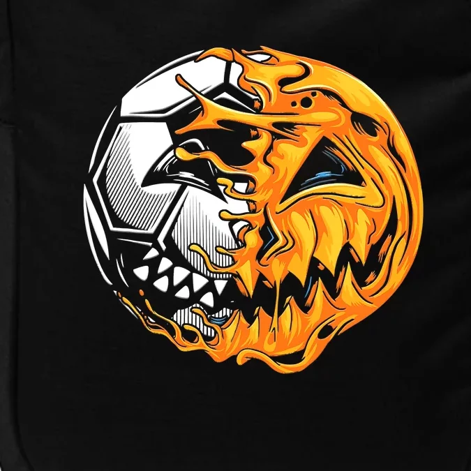 Halloween Soccer Player Pumpkin Skeleton Impact Tech Backpack