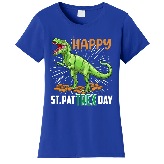 Happy St Pattrex Funny Dinosaur St Patrick's Day Theme Meaningful Gift Women's T-Shirt