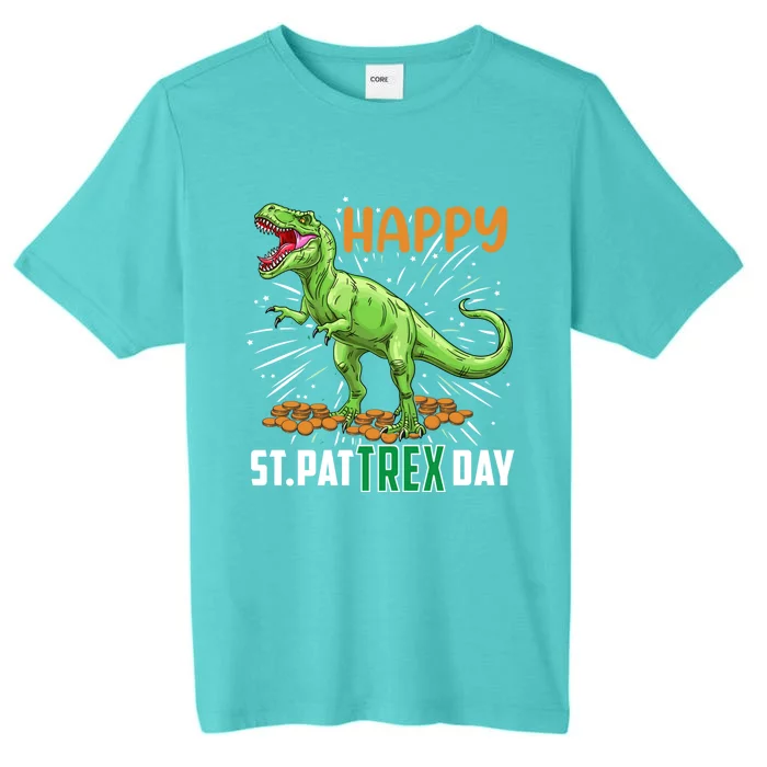 Happy St Pattrex Funny Dinosaur St Patrick's Day Theme Meaningful Gift ChromaSoft Performance T-Shirt