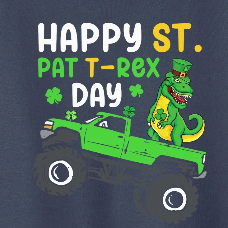 Happy St Pat Trex Day Boy St Patrick's Day Trex Toddler T-Shirt