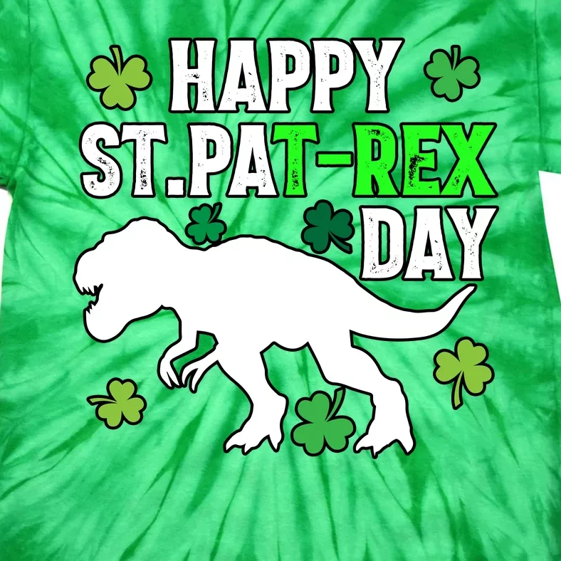 Happy St Pat Rex Day Irish Shamrocks Patricks Boy Gifts Tie-Dye T-Shirt