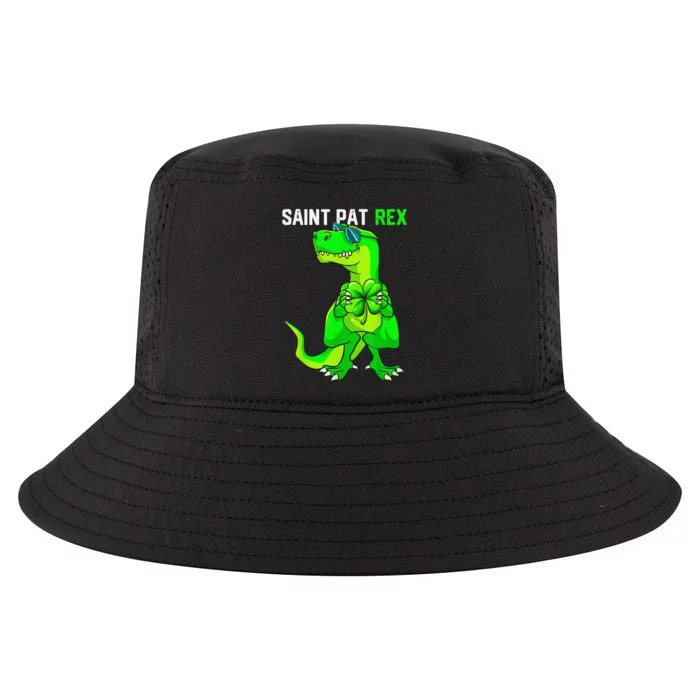 Happy St Pat T Rex Saint Patrick's Day Funny Dinosaur Boys Cool Comfort Performance Bucket Hat