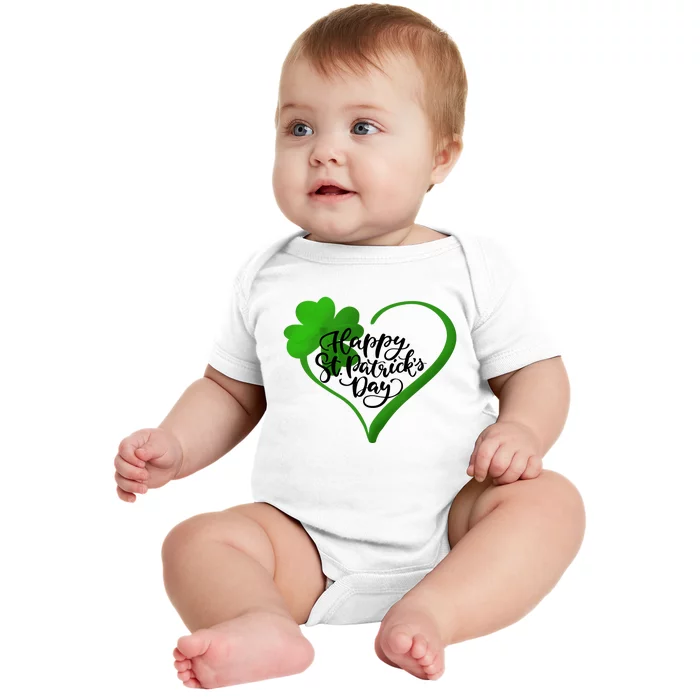 Happy St. Patrick's Day Funny Saint Patrick Irish Girl Boy Baby Bodysuit