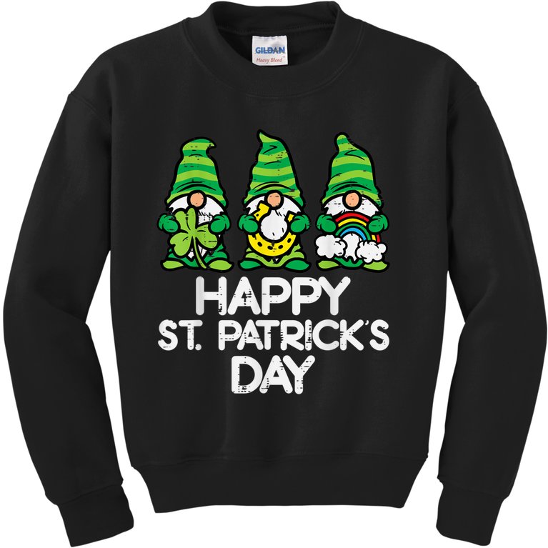 Happy St Patricks Day, St Patricks Day, Funny St Patricks Day, St Patricks Day Gnomes Kids Sweatshirt
