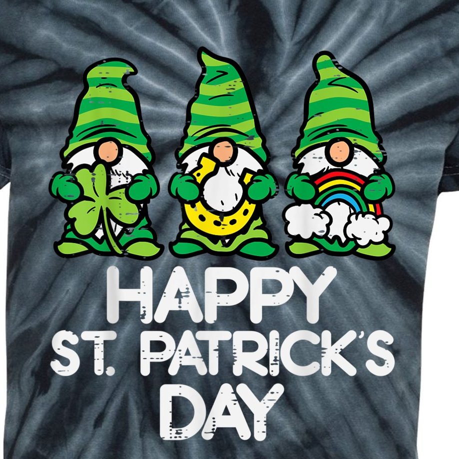Happy St Patricks Day, St Patricks Day, Funny St Patricks Day, St Patricks Day Gnomes Kids Tie-Dye T-Shirt