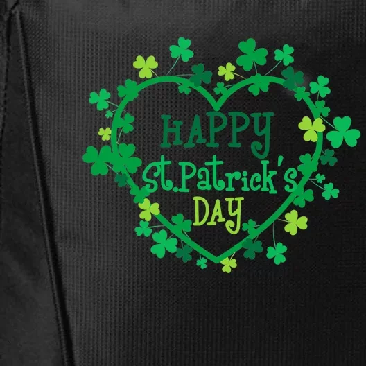 Happy St. Patrick's Day Funny Saint Patrick Irish Girl boy City Backpack