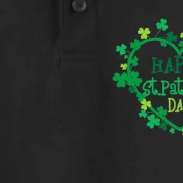 Happy St. Patrick's Day Funny Saint Patrick Irish Girl boy Dry Zone Grid Performance Polo