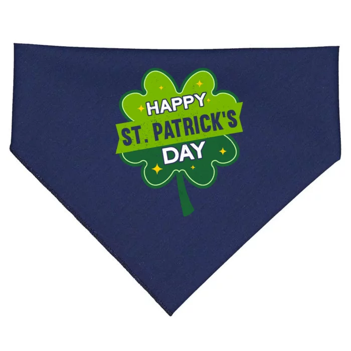 Happy St. Patrick’S Day | Shamrock Funny St. Patrick’S Day USA-Made Doggie Bandana