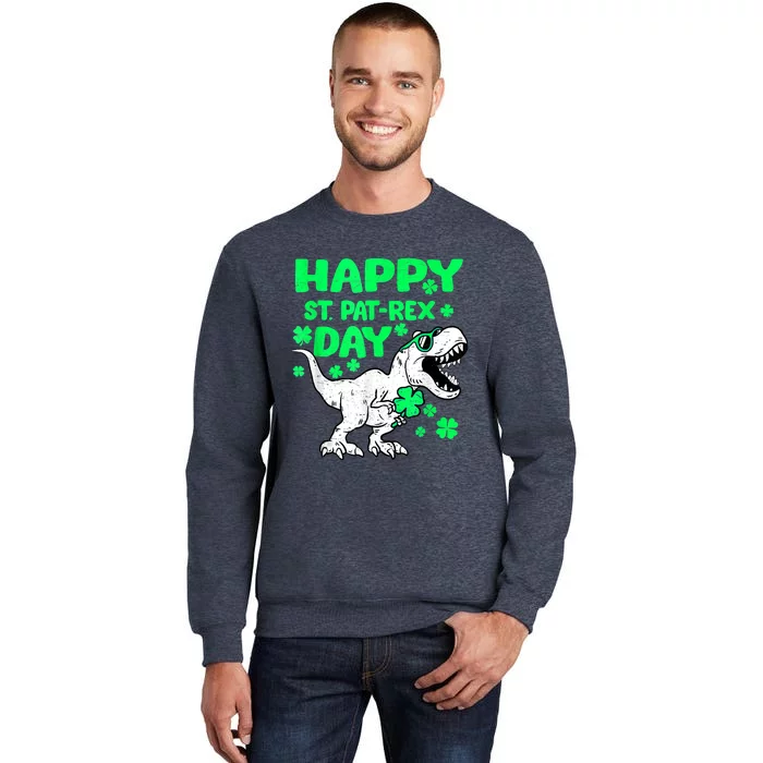 Happy St PaT Rex Dinosaur Saint Patrick's Day Sweatshirt