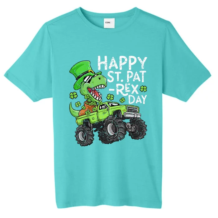 Happy St PatRex Day St Patricks Day Dinosaur Monster Truck ChromaSoft Performance T-Shirt