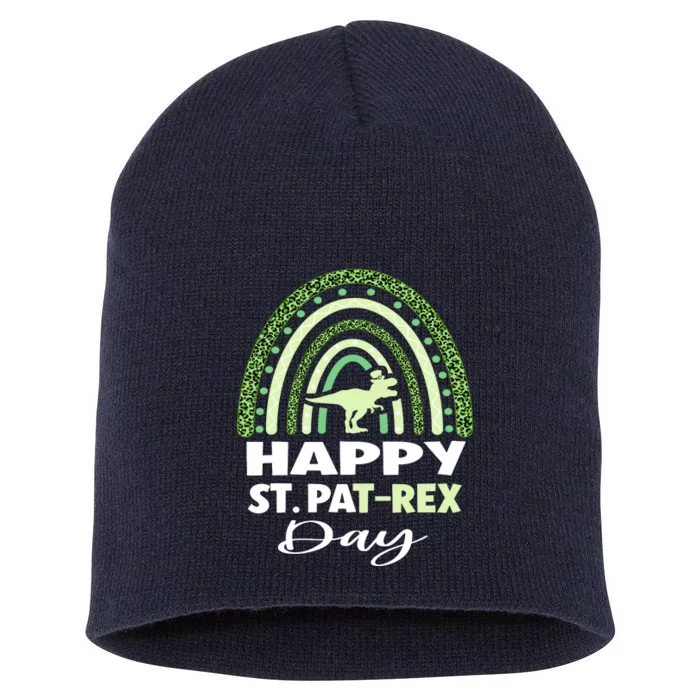 Happy St. Pat Rex Day Dino St PatrickS Day Short Acrylic Beanie