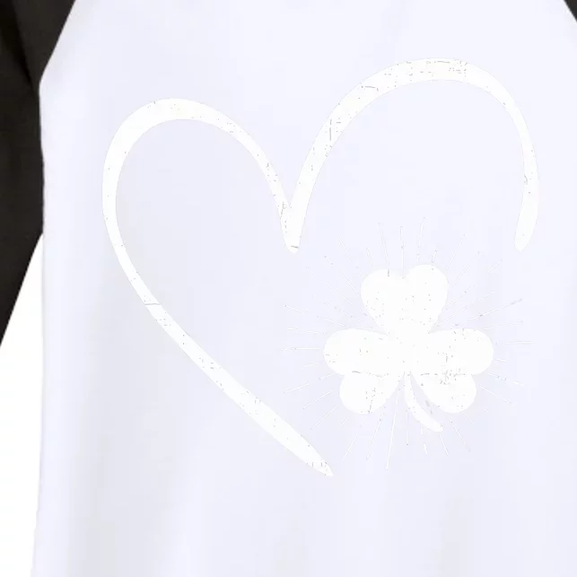 Happy St Patrick's Day Irish Shamrock Heart Family Lucky Day Women's Tri-Blend 3/4-Sleeve Raglan Shirt