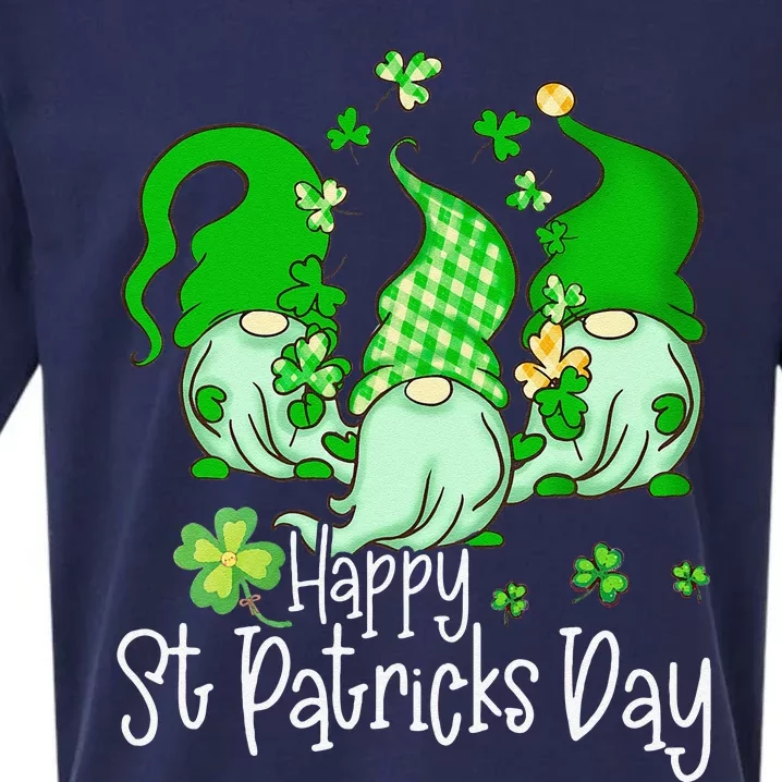 Happy Saint Patrick's Day Gnomes Shamrock Leprechaun Irish Day Cute Sueded Cloud Jersey T-Shirt