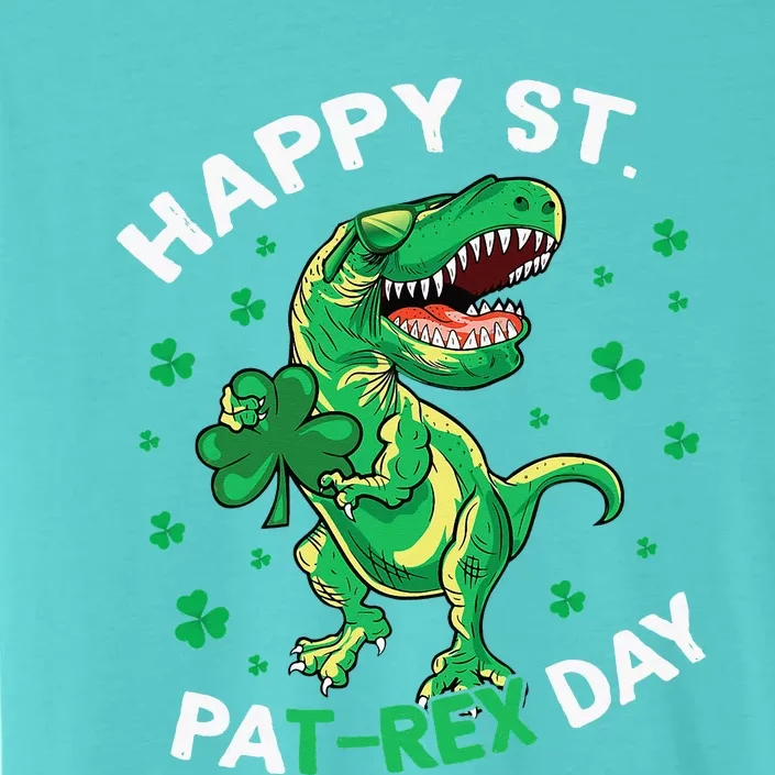 Happy St Patrex Day Funny Irish T-Rex Saint Patricks Dino ChromaSoft Performance T-Shirt