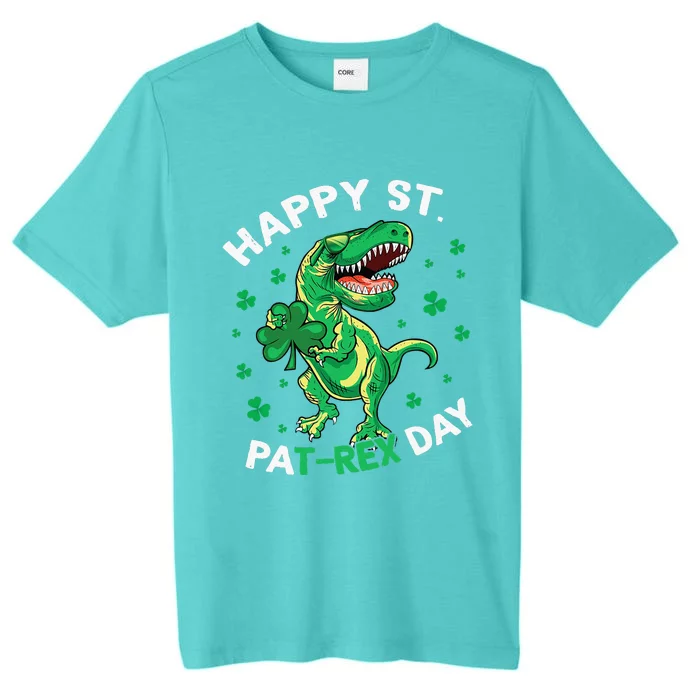 Happy St Patrex Day Funny Irish T-Rex Saint Patricks Dino ChromaSoft Performance T-Shirt