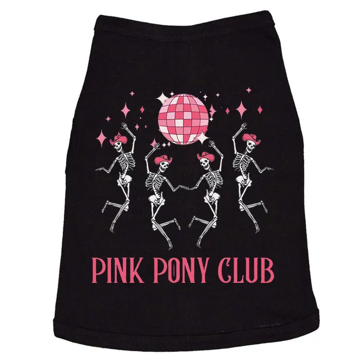 Halloween Skeleton Pony Club Cowgirl Western Birthday Doggie Tank