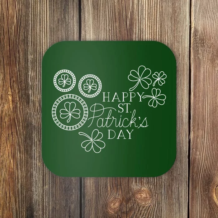 Happy St Patrick's Day Holiday Gift Coaster