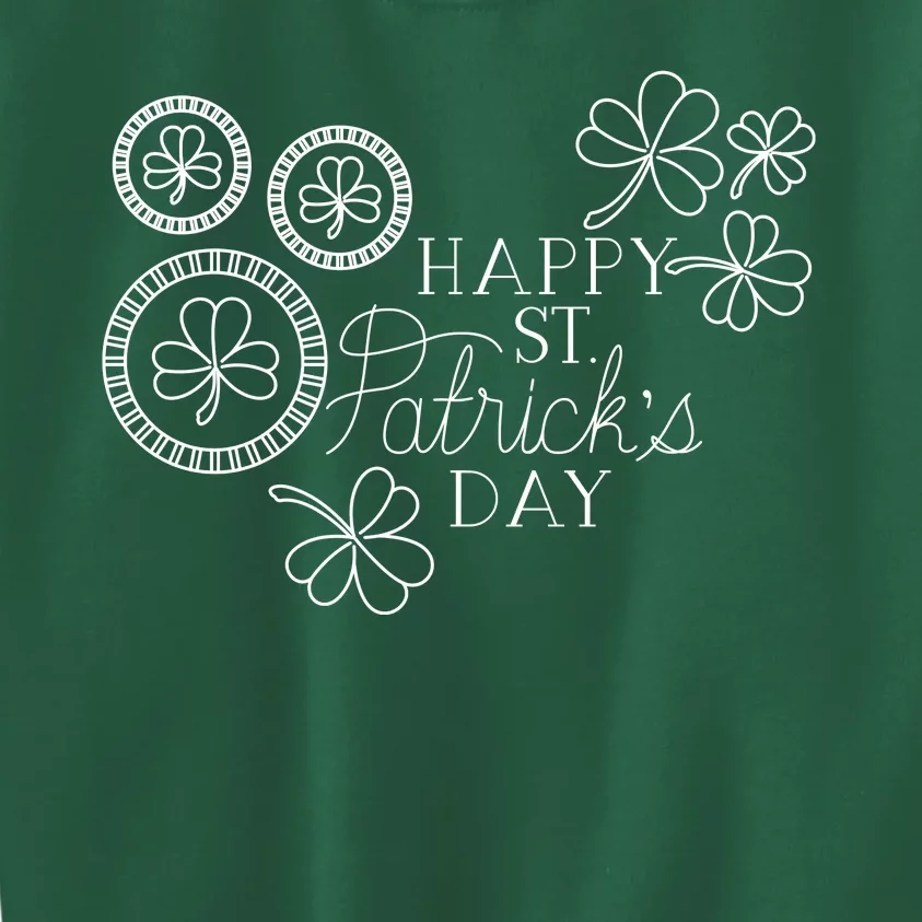 Happy St Patrick's Day Holiday Gift Kids Sweatshirt