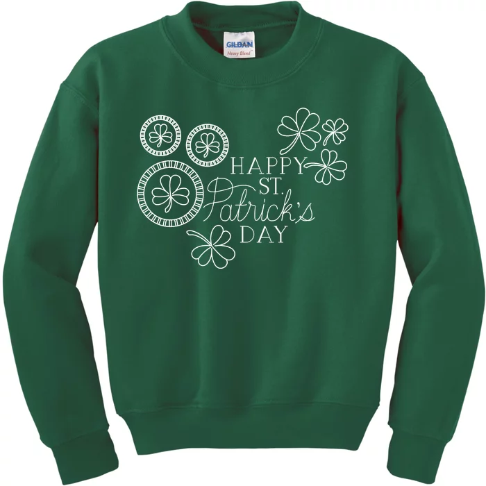 Happy St Patrick's Day Holiday Gift Kids Sweatshirt