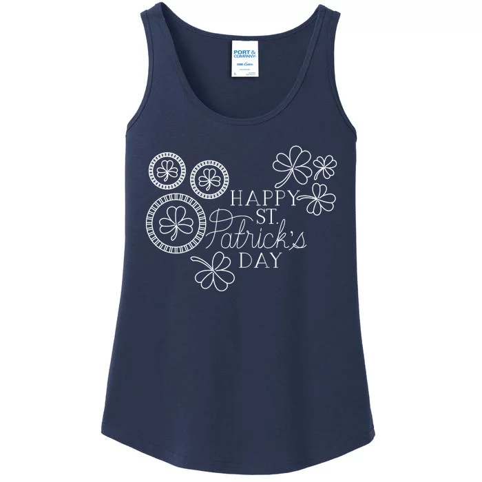 Happy St Patrick's Day Holiday Gift Ladies Essential Tank