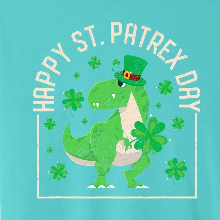 Happy St Patrex Day Funny Irish T-Rex Saint Patricks Dino ChromaSoft Performance T-Shirt