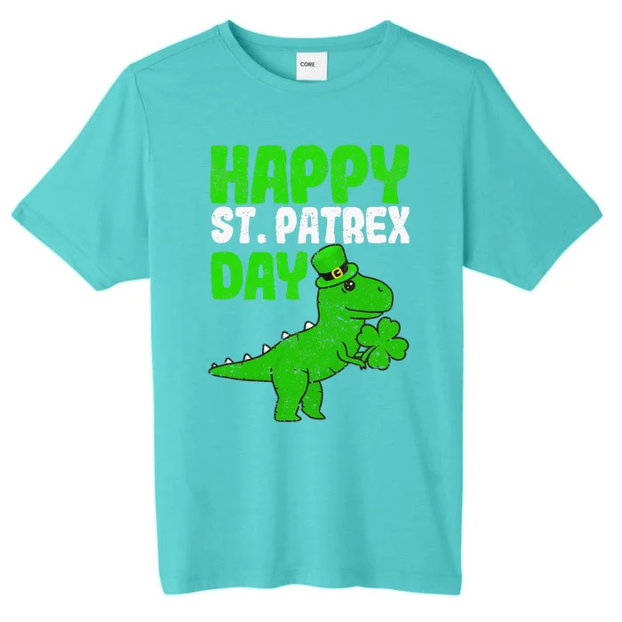 Happy St Patrex Day Funny Irish T-Rex Saint Patricks Dino ChromaSoft Performance T-Shirt