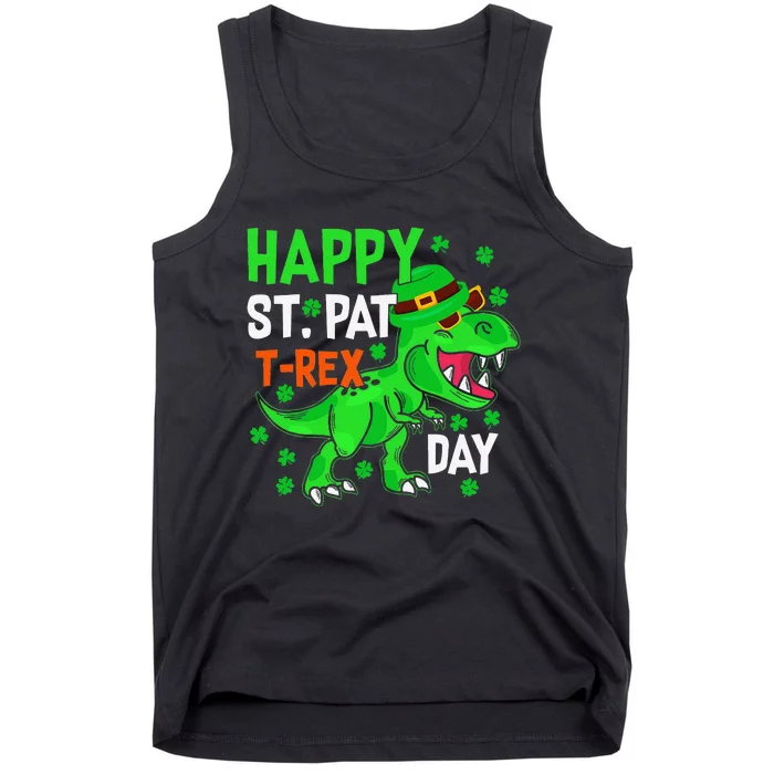 Happy St PatRex Saint Patrick's Day Dinosaurs Tank Top