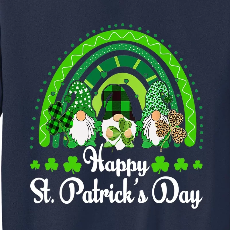 Happy St Patrick's Day Three Gnome Irish Shamrock Leprechaun Sweatshirt