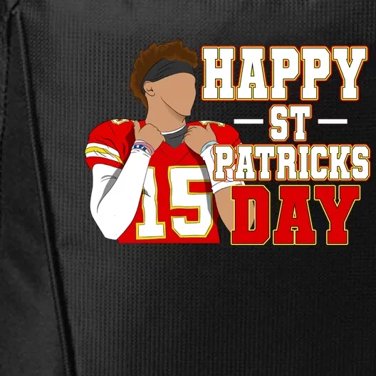 Happy Saint Patricks Day Ma!Homes St Patrick Football Player Fan Ma!Home City Backpack